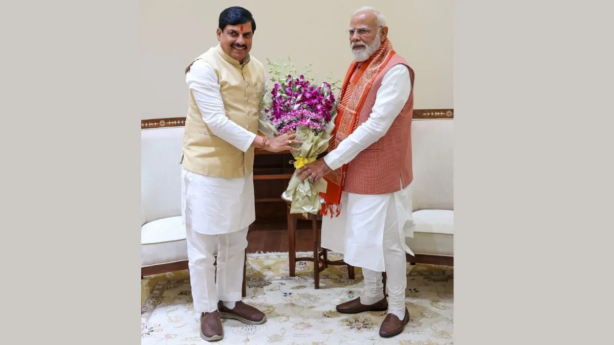 पीएम मोदी से मिले सीएम मोहन यादव। - India TV Hindi