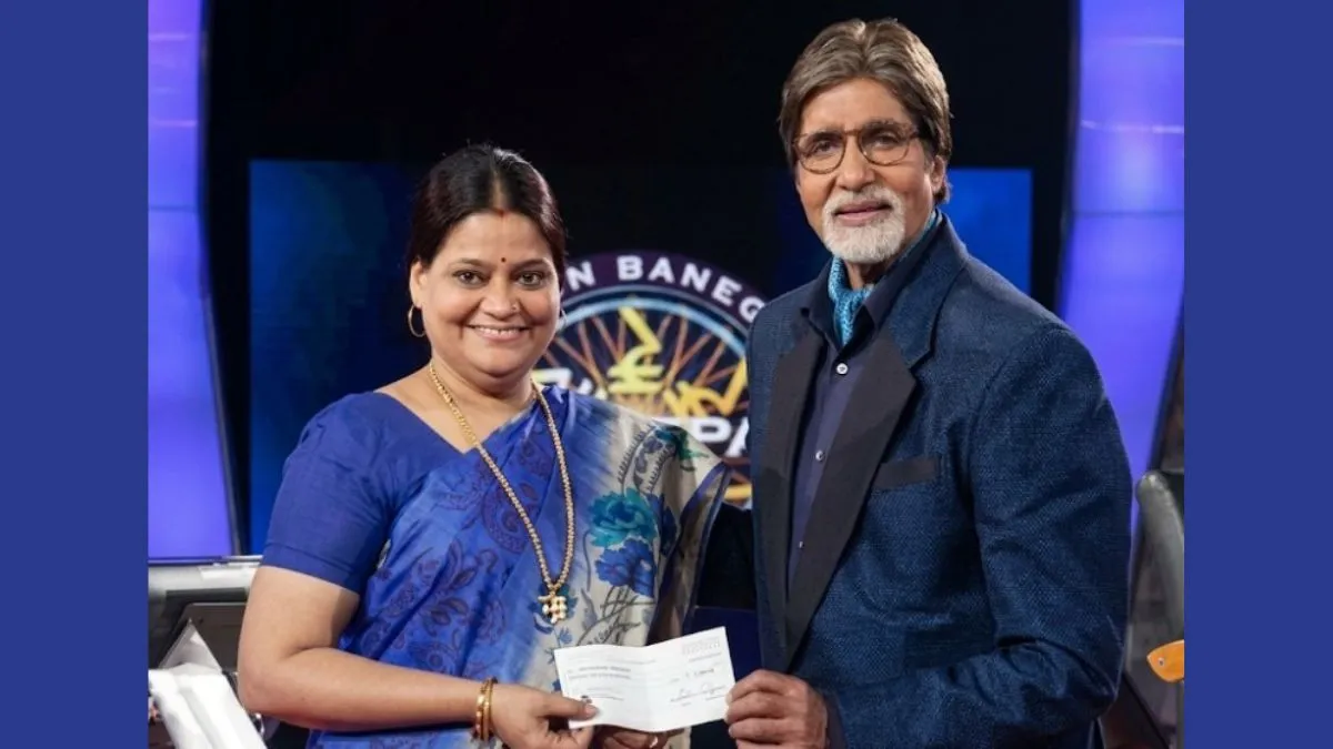 कौन बनेगा करोड़पति में प्रतिभागी बनी अमृता सिंह तोमर।- India TV Hindi