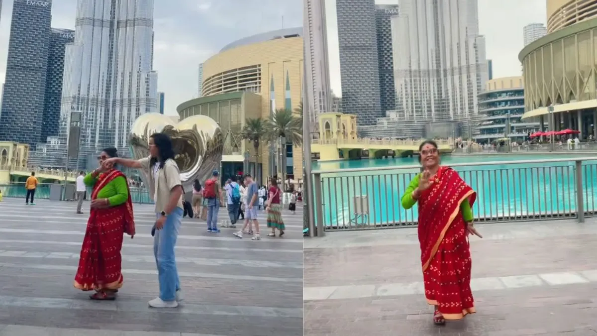 Mother Daughter Video, Dubai Burj Khalifa Video, Aaj Ka Viral Video, Mother Video, Viral Video, News- India TV Hindi