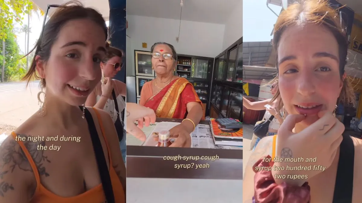 Foreign Tourist Video, Foreign Touris Reacted on Indian Medicine, Tourist in Pharmacy Shop in India,- India TV Hindi