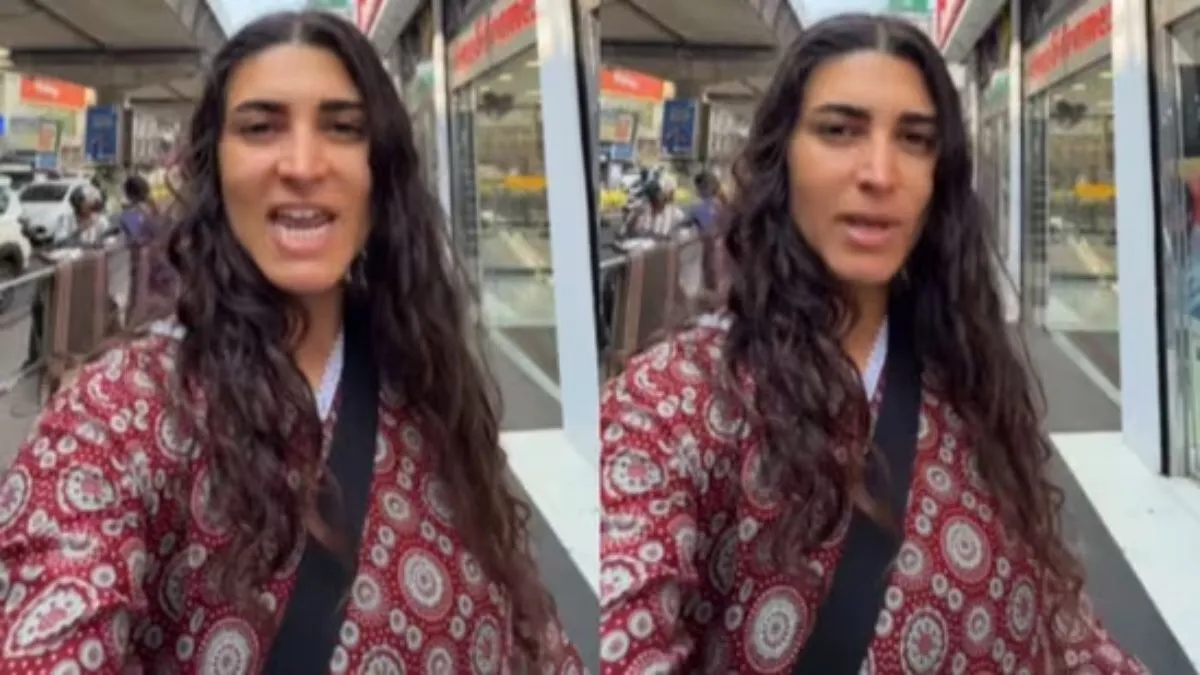 American tourist video, American tourist in india, American tourist kochchi video, viral video, vira- India TV Hindi