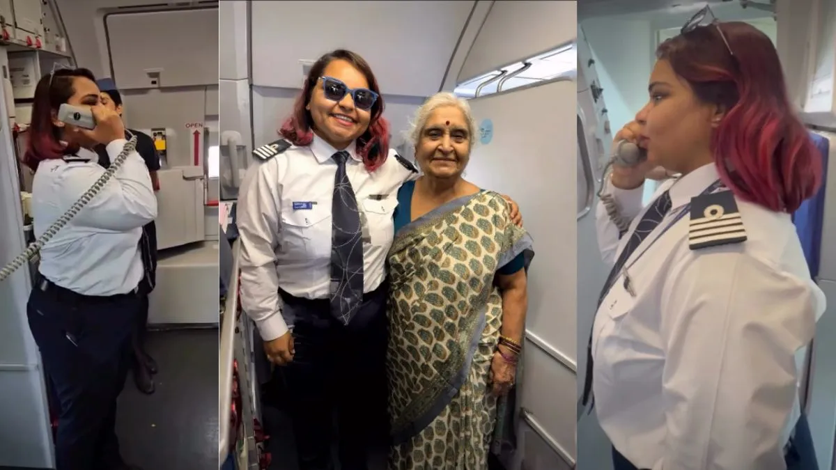 woman pilot video, woman pilot with nani, viral video, aaj ka viral video, viral news - India TV Hindi