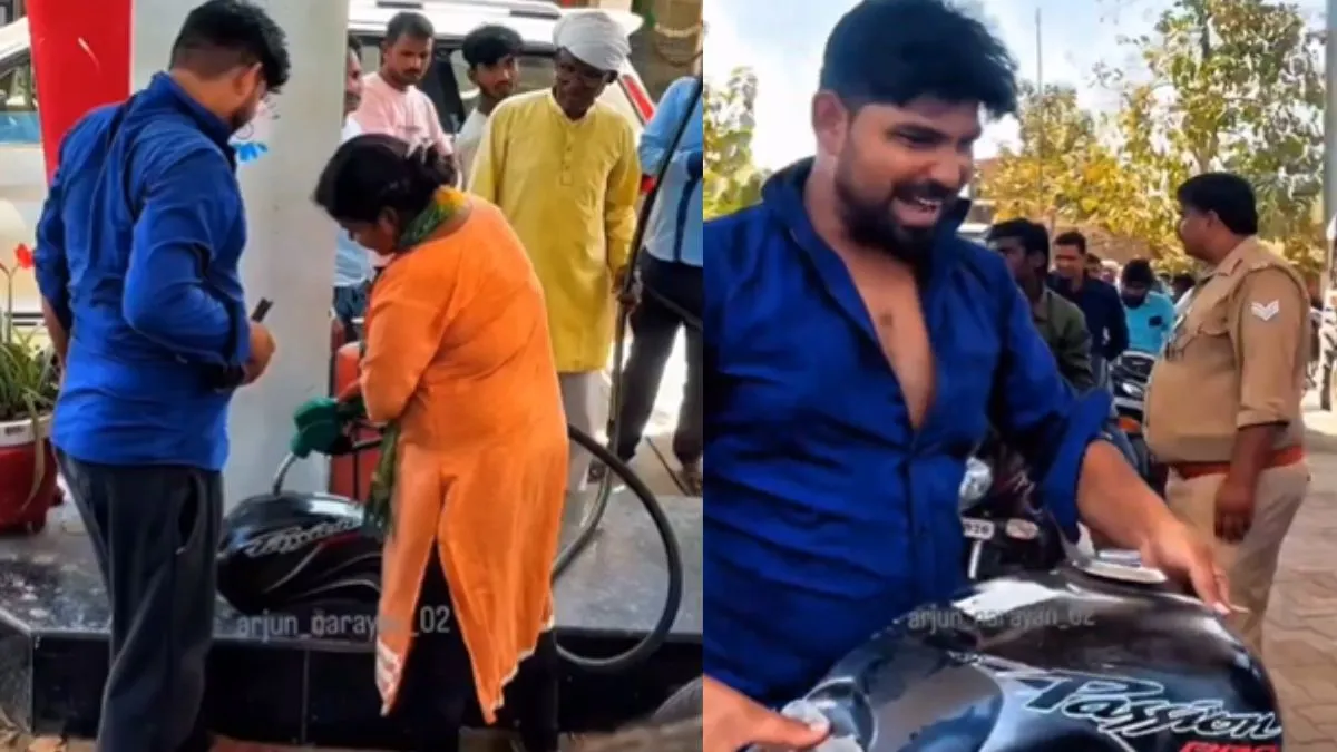 desi jugaad video, petrol crisis, funny video, desi jugaad video, desi jugaad viral video, viral vid- India TV Hindi