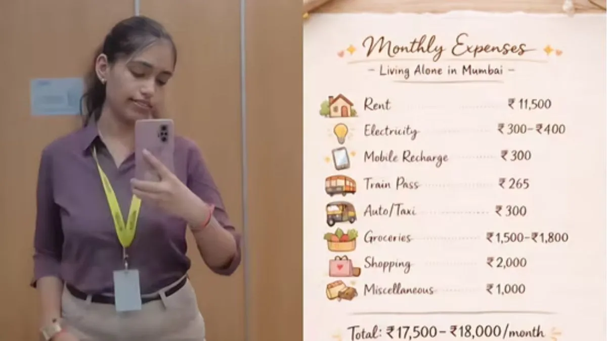 mumbai girl counts her expenses, aaj ka viral video, viral video, viral news in hindi, india tv - India TV Hindi
