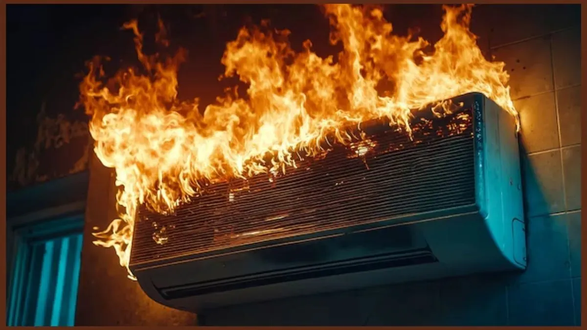 Fire Due to AC- India TV Hindi