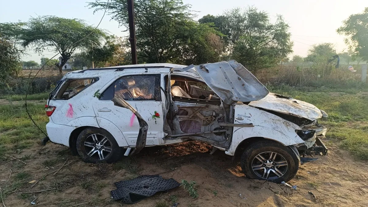 jhunjhunu fortuner accident- India TV Hindi