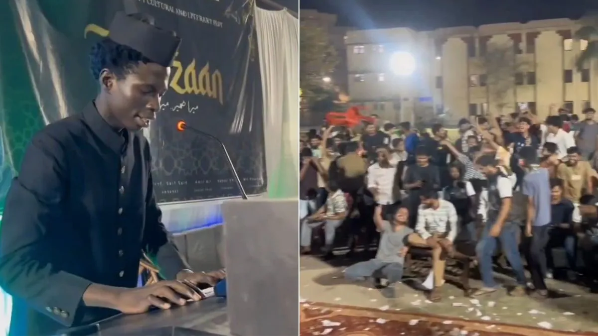 amu african student viral video- India TV Hindi