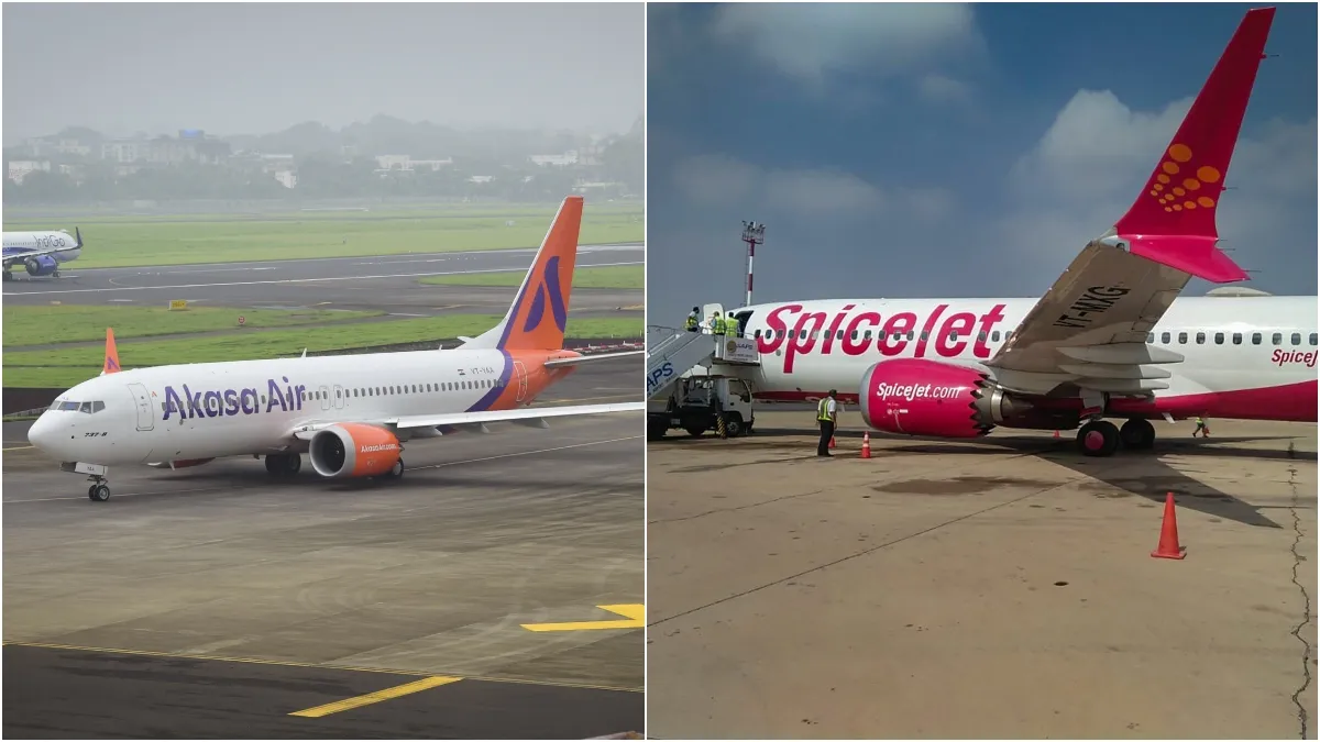 Delhi airport akasa air spicejet flight accident- India TV Hindi