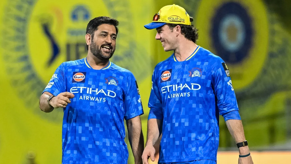 Dewald Brevis And MS Dhoni- India TV Hindi