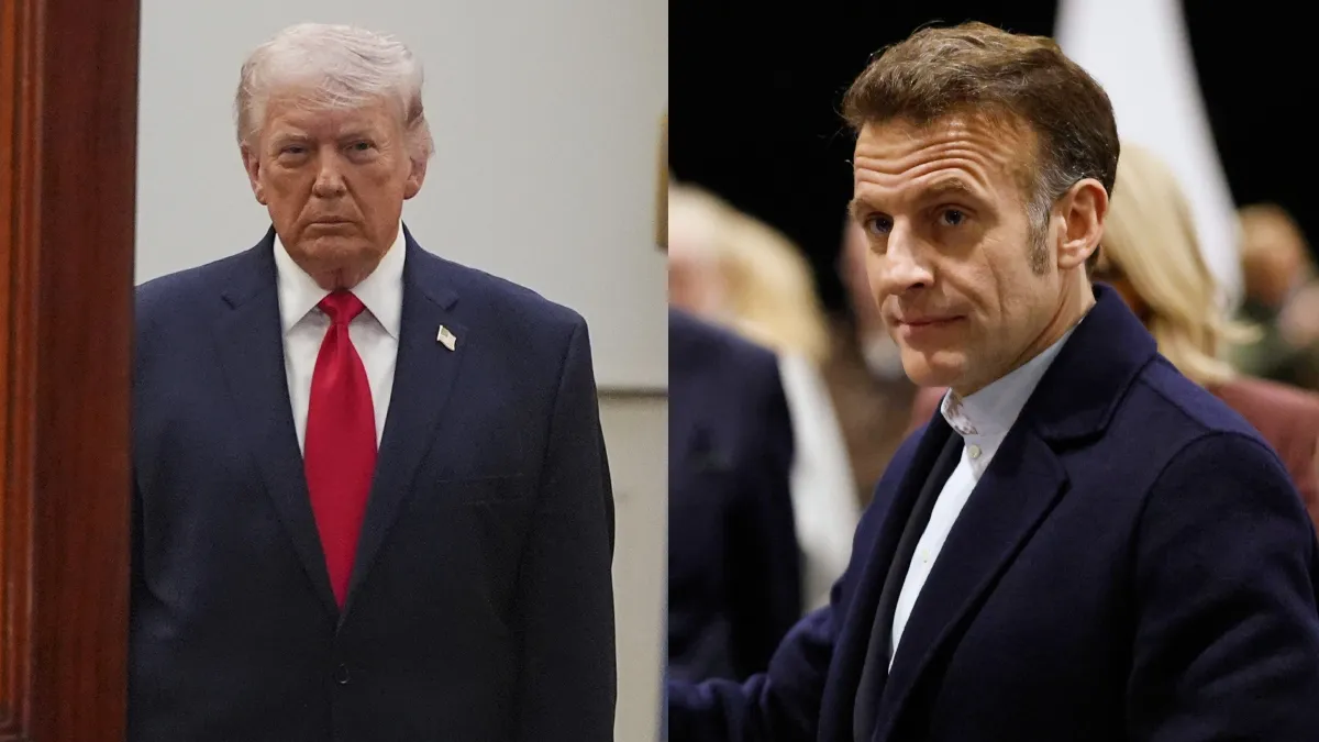 emmanuel macron attacks donald trump- India TV Hindi