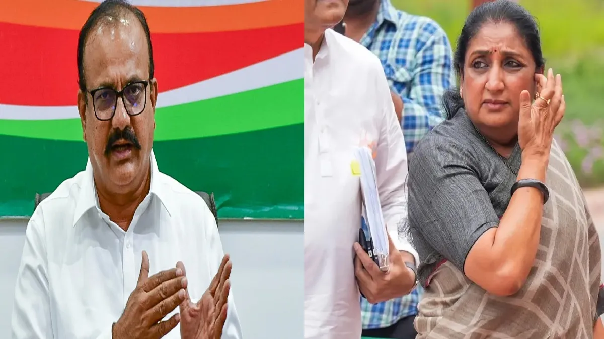 महाराष्ट्र कांग्रेस प्रदेश अध्यक्ष हर्षवर्धन सपकाल और डिप्टी सीएम सुनेत्रा पवार- India TV Hindi