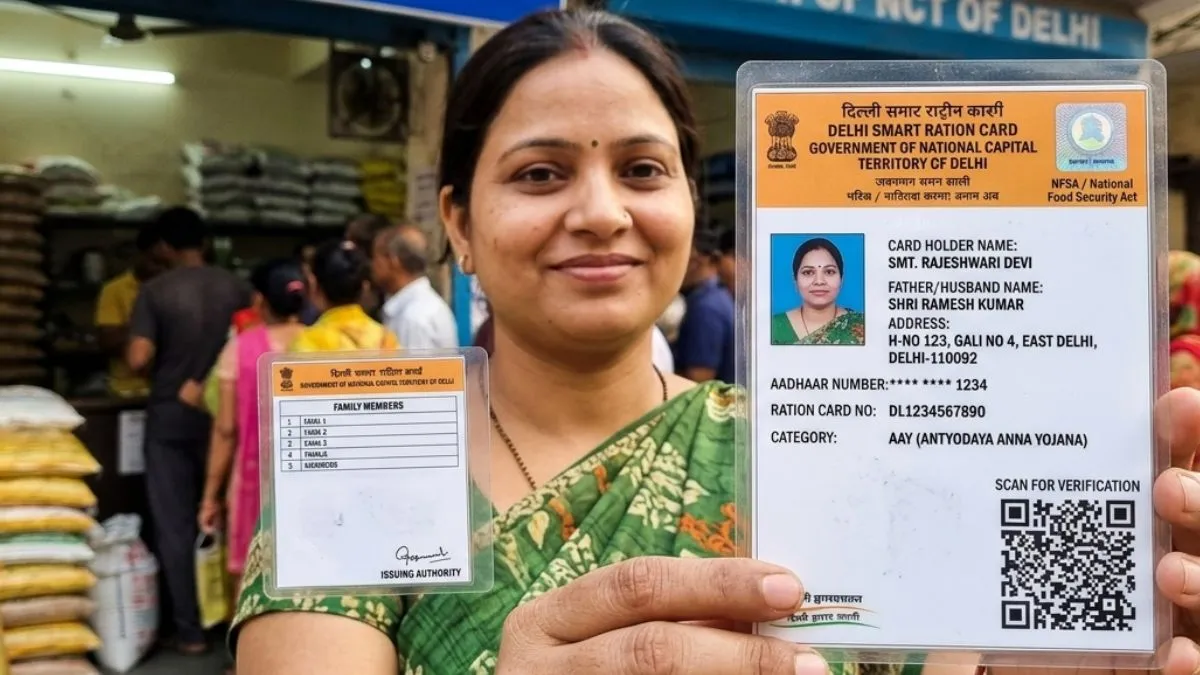 ration card, ration card delhi, delhi, delhi ration card, smart ration card, qr code ration card, de- India TV Hindi
