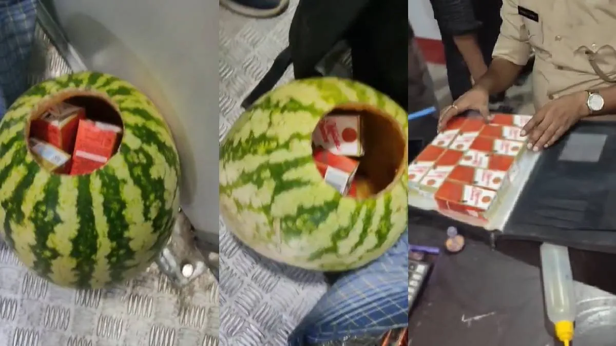 तरबूज के अंदर शराब की तस्करी- India TV Hindi