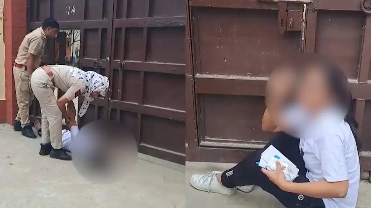 परीक्षा केंद्र के बाहर बेहोश हुई युवती- India TV Hindi