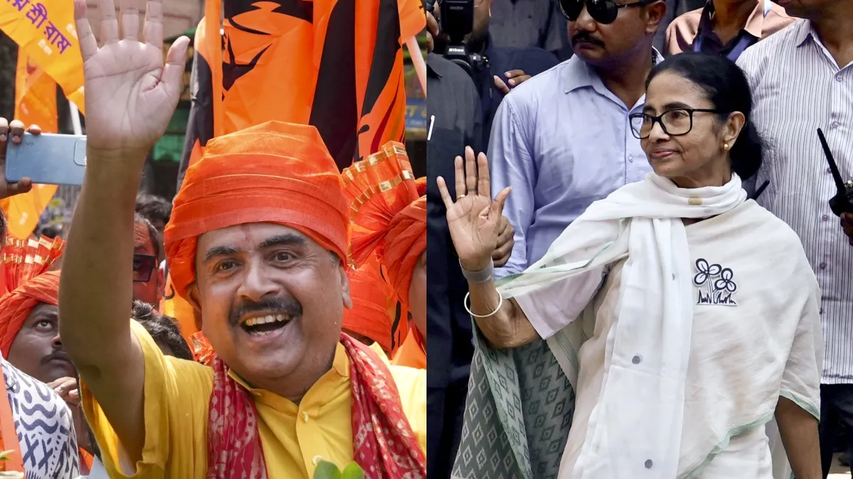 Suvendu adhikari and Mamata Banerjee- India TV Hindi