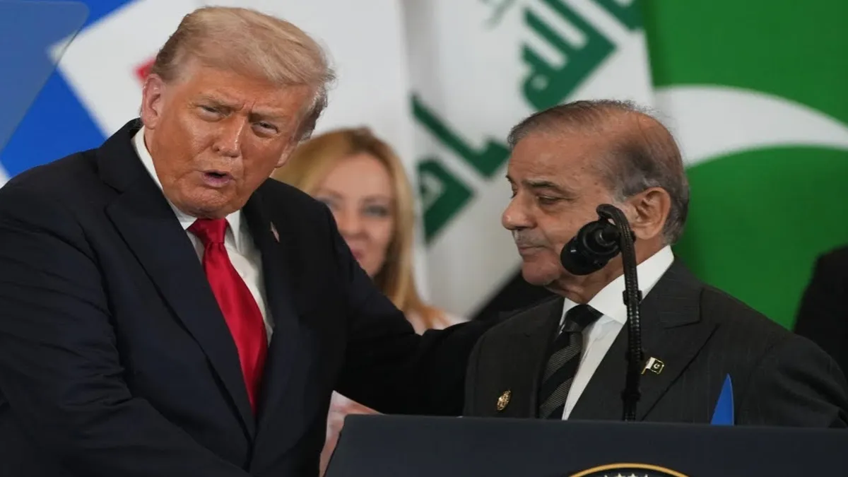 Donald Trump (L), Shehbaz Sharif (R)- India TV Hindi
