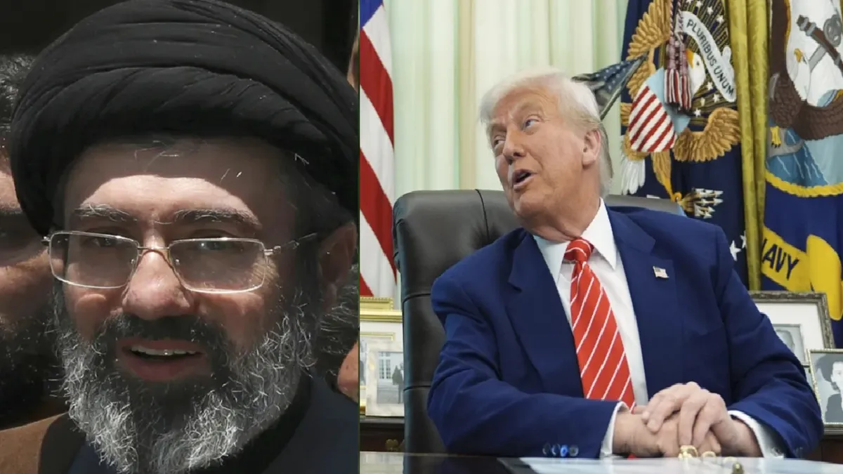 Mojtaba Khamenei (L) Donald Trump (R)- India TV Hindi