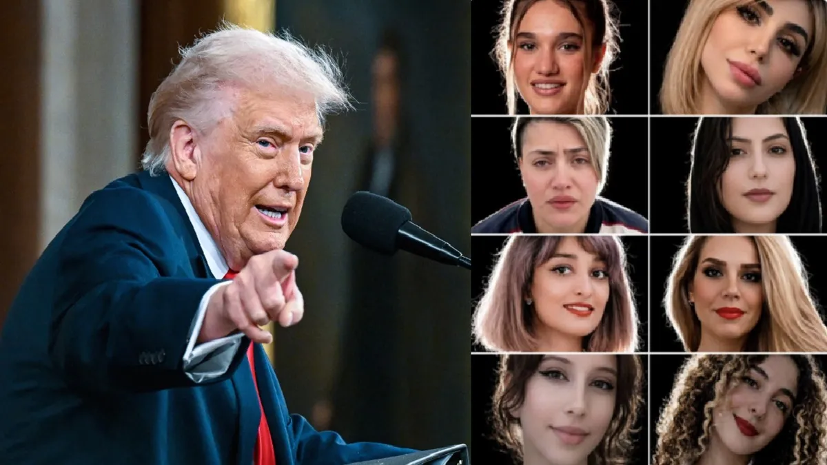 Donald Trump And Iranian Women- India TV Hindi