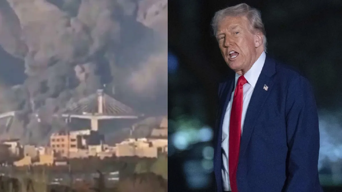 अमेरिकी राष्ट्रपति डोनाल्ड ट्रंप और ईरान का ढहा पुल- India TV Hindi