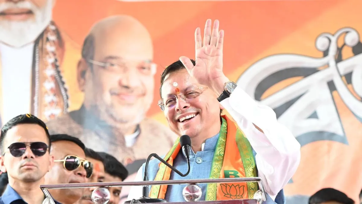 सीएम धामी ने पश्चिम बंगाल में किया चुनाव प्रचार।- India TV Hindi