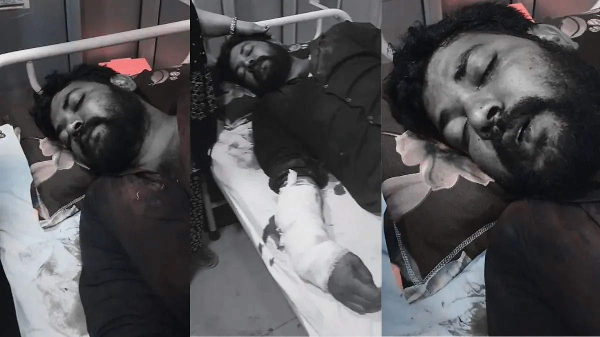 पीड़ित के दोनों हाथ काटने की कोशिश।- India TV Hindi