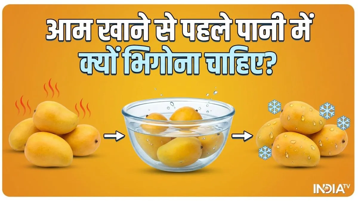 खाने से 30 मिनट पहले आम को पानी में क्यों भिगोकर रखना चाहिए? - India TV Hindi