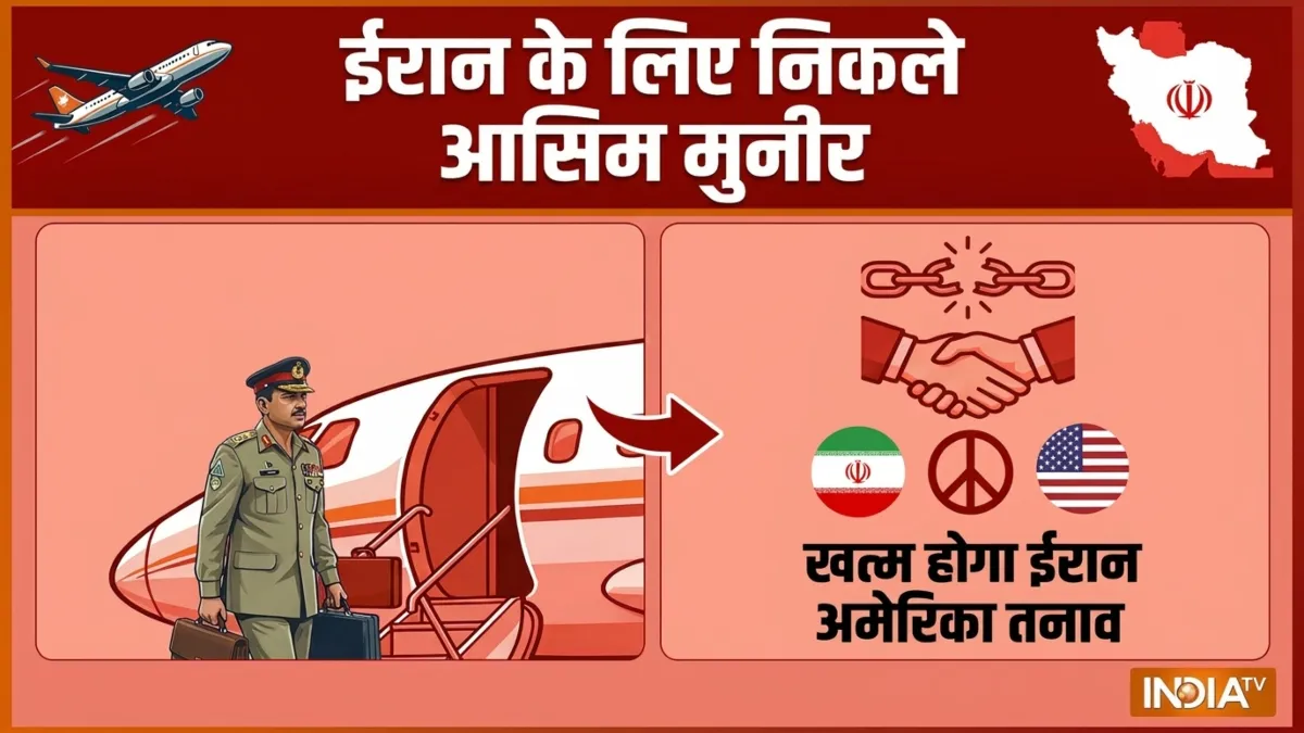 ईरान पहुंचे आसिम मुनीर- India TV Hindi