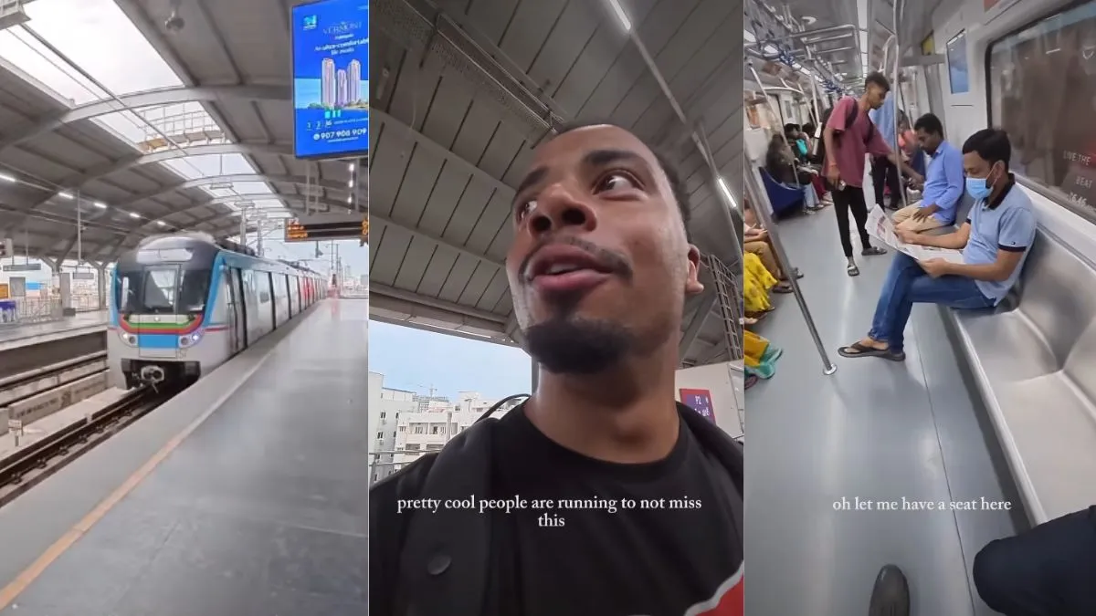 UK Vlogger Video, Hyderabad Metro Video, Viral Video, Viral News, News in Hindi- India TV Hindi