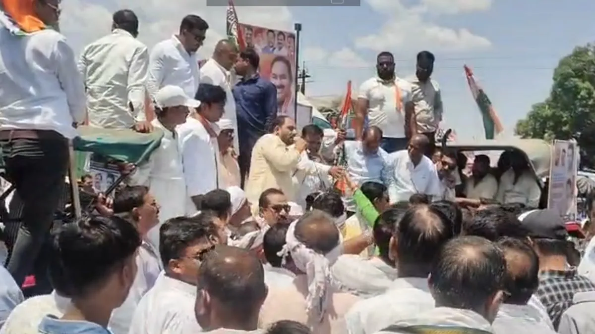 Madhya Pradesh Congress Protest, Farmer Issues MP, NH-3 Traffic Jam, Jitu Patwari Statement- India TV Hindi