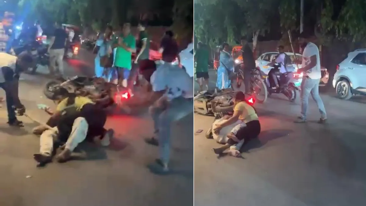 Odisha ganjam couple beaten on road video- India TV Hindi
