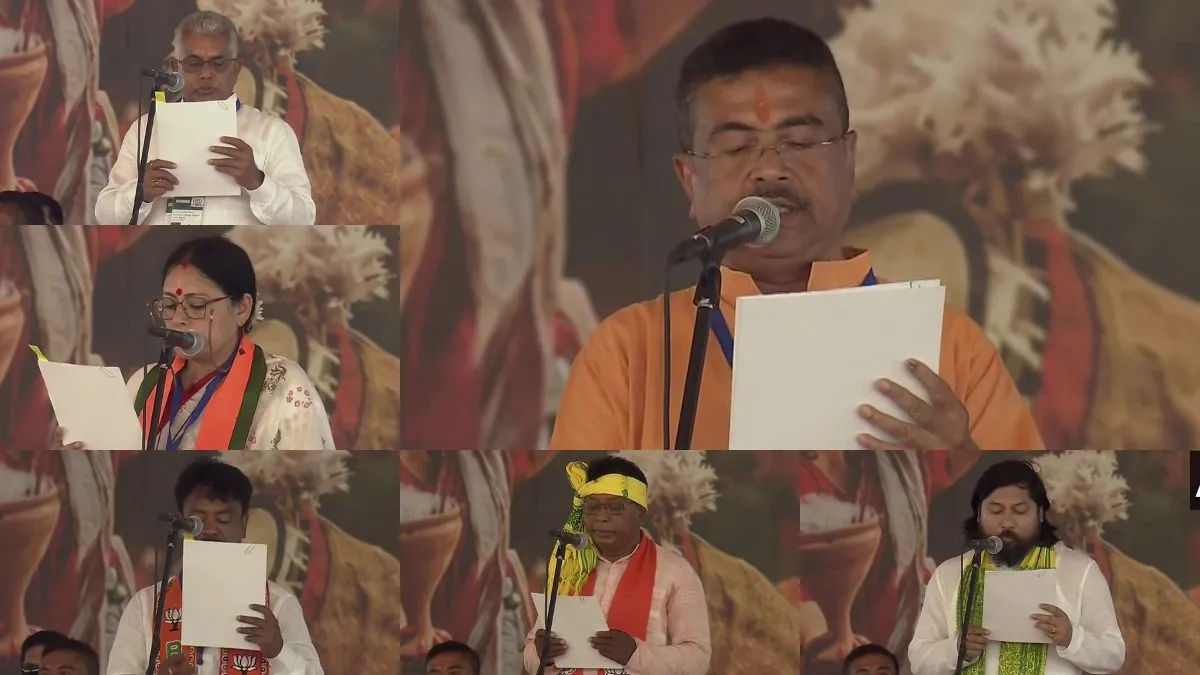 Suvendu Adhikari CM,Dilip Ghosh, Agnimitra Paul, Ashok Kirtania, Kshudiram Tudu, Nisith Pramanik- India TV Hindi