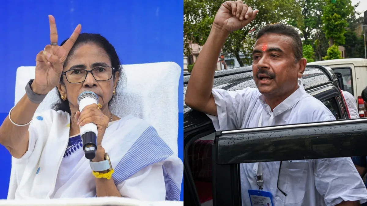 Mamata Banerjee and Suvendu Adhikari- India TV Hindi