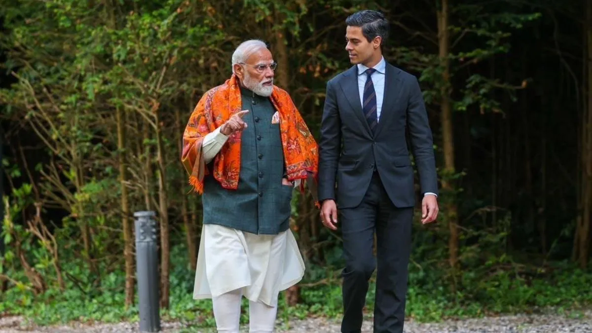 पीएम मोदी के साथ नीदरलैंड के प्रधानमंत्री रॉब जेटेन।- India TV Hindi