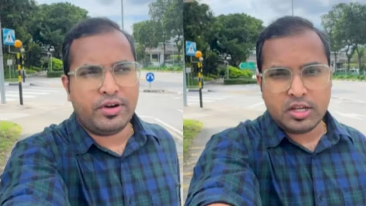 Indian Man in Singapore, Indian Man Video Viral, Aaj Ka Viral Video, Viral Video, Viral News, News i- India TV Hindi