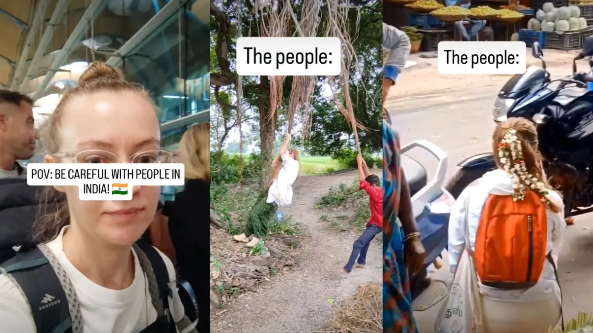 Russian Tourist Video, Russian Women in India, Aaj Ka Viral Video, Russian Tourist Viral Video, Russ- India TV Hindi