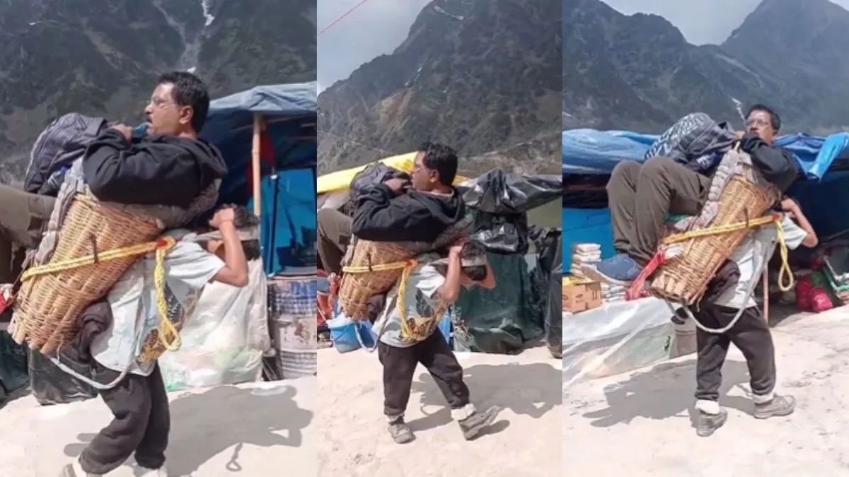 Kedarnath Porter Video, Kedarnath Yatra Video, Aaj Ka Viral Video, Viral Video, Viral News, News in - India TV Hindi