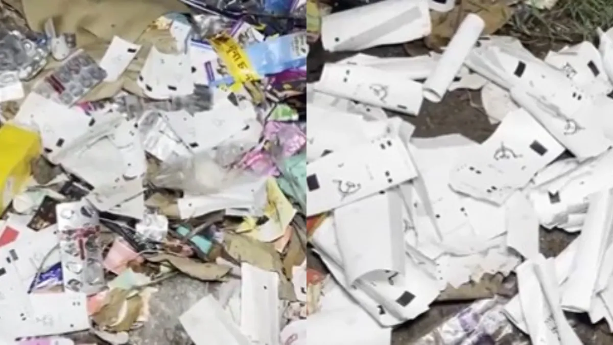 सड़क पर फेंकी मिलीं VVPAT की पर्चियां- India TV Hindi