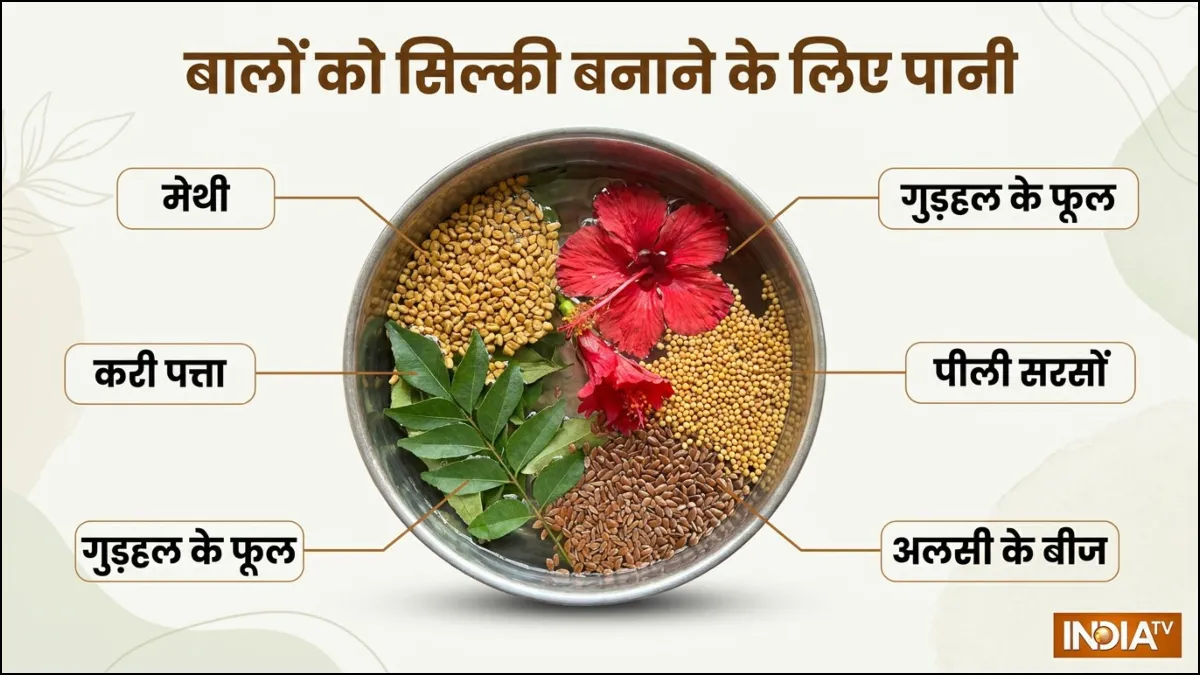 बालों को सिल्की बनाने के लिए पानी- India TV Hindi
