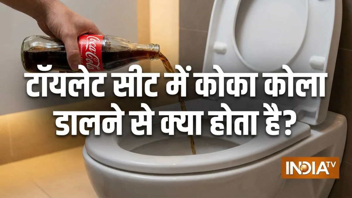 टॉयलेट सीट में कोका कोला डालने से क्या होता है?- India TV Hindi