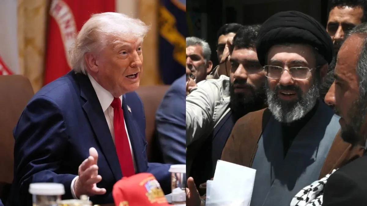 US President Donald Trump and Iran's Supreme Leader Mojtaba Khamenei- India TV Hindi