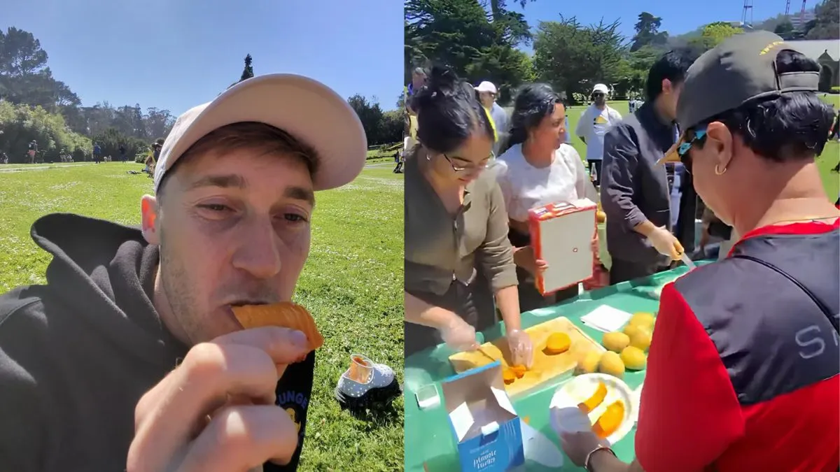 Mango Party Video Viral, Indian Mangoes Party, Free Alphonso Mango Party, Viral Video, Viral News - India TV Hindi