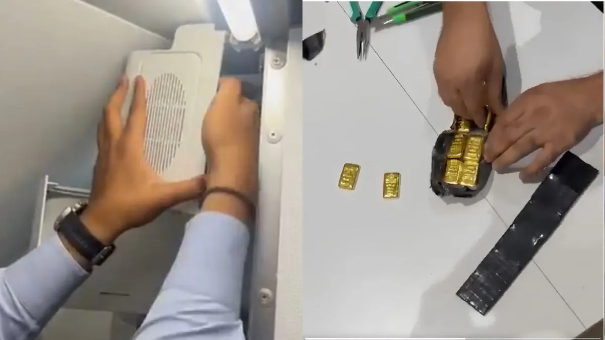 Indigo Flight Gold Video, Gold Biscuits in Indigo Flight Video, gold, indigo controversy, viral vide- India TV Hindi
