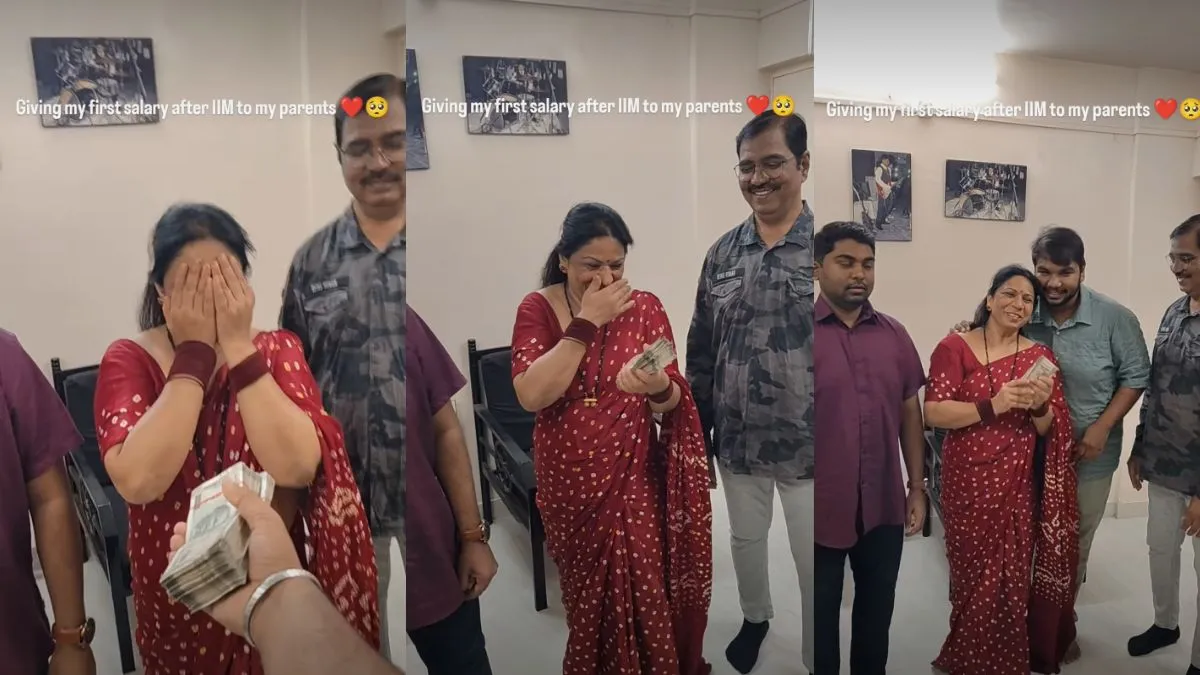 Son Gifted First Salary to Parents, Aaj Ka Viral Video, Son Gifted First Salary, Mother Son Video, F- India TV Hindi