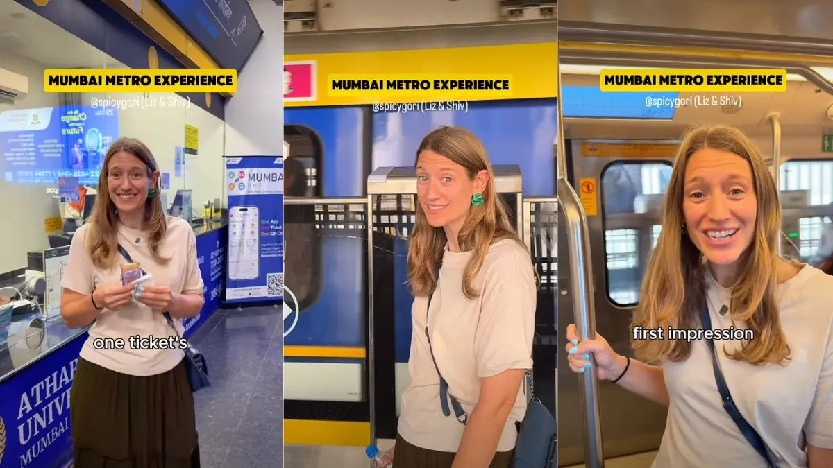 US Woman Video, American Women Video, Mumbai Metro Video, Viral Video, Viral News, News in Hindi- India TV Hindi