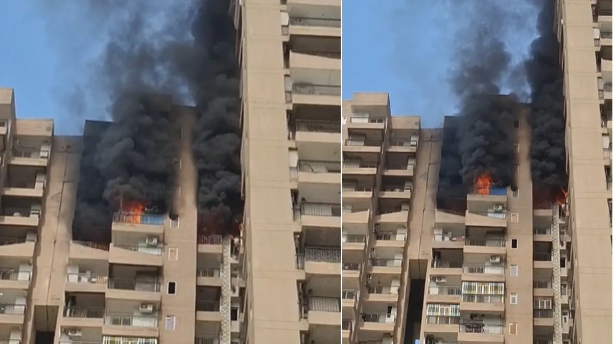 noida high rise fire- India TV Hindi