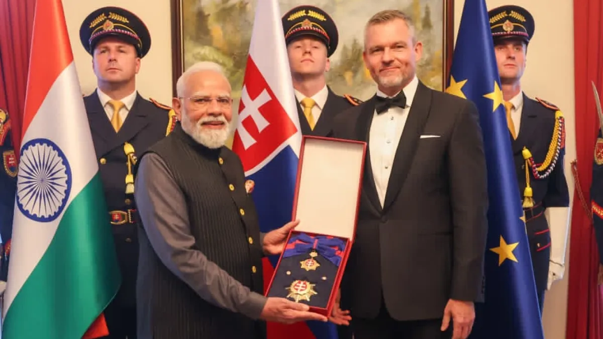 pm narendra modi Slovakia highest award- India TV Hindi