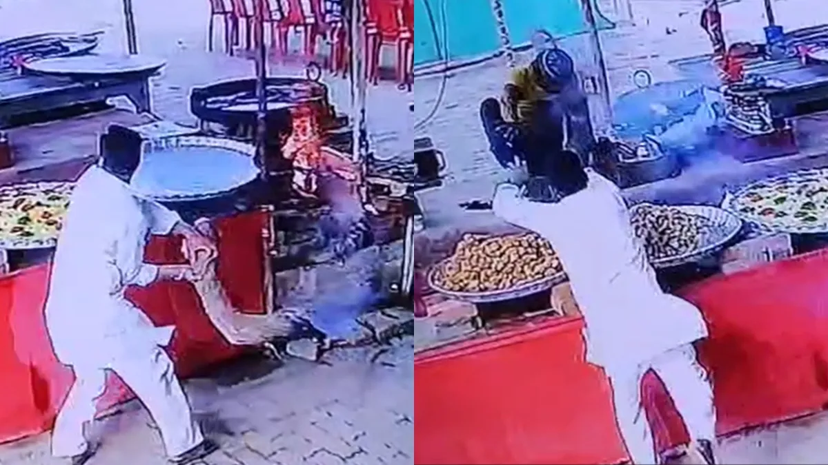Some people attacked a young man by burning wood- India TV Hindi