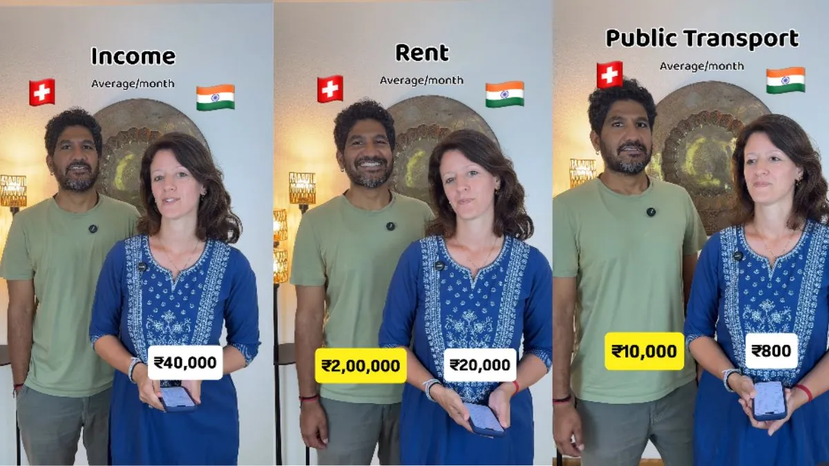 Indian Salary vs Switzerland Salary, Currency Comparison,couple shares video, salary in swtizerland - India TV Hindi