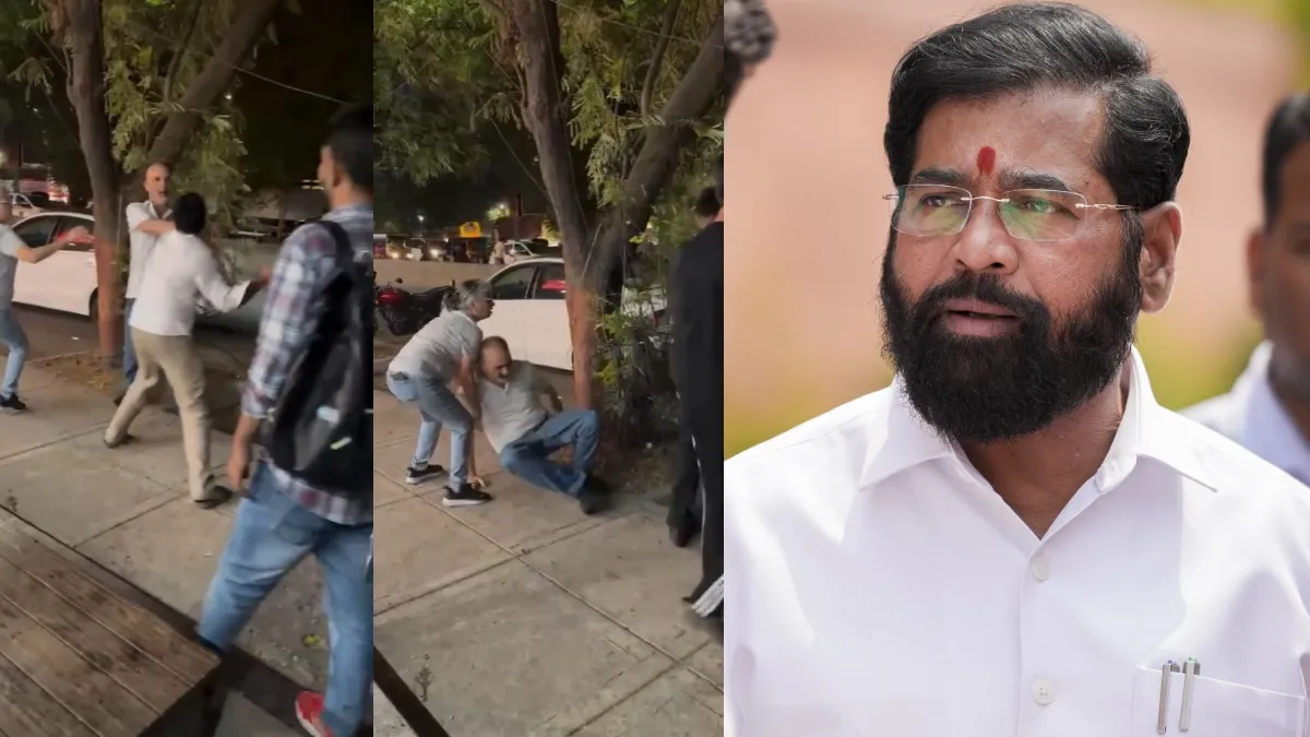 thane elderly man beaten eknath shinde- India TV Hindi