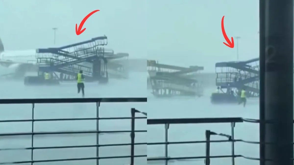खुद-ब-खुद चलने लगा Boarding stair- India TV Hindi